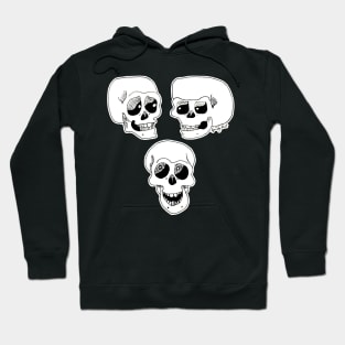 three skulls, numb or otherwise Hoodie